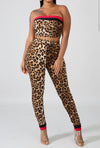 Leopard Print Cardigan Set