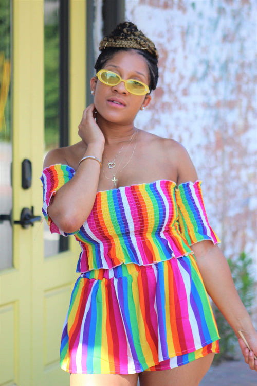 Rainbow Short Set