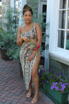 Snake Skin Skirt Set